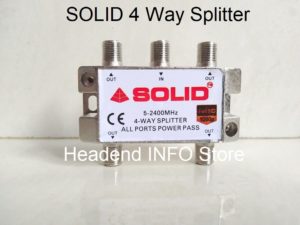 4 way splitter solid