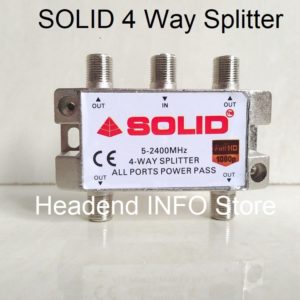 4 way splitter solid