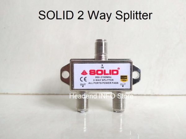 solid 2 way splitter